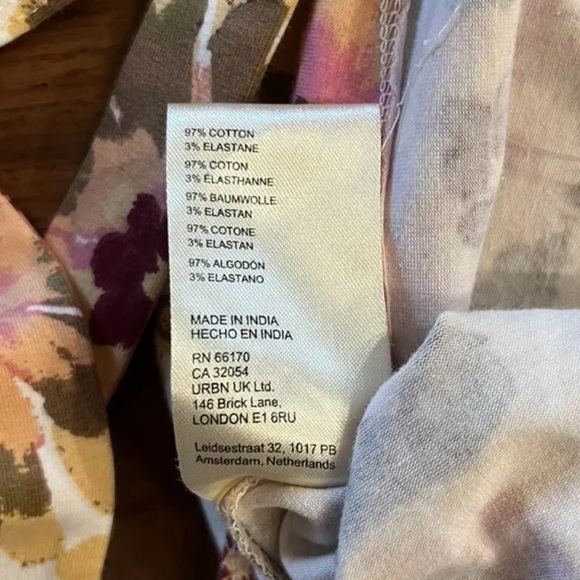 Free People Give Me More Women’s Short Sleeve Crop Top Floral Print Size XS - Picture 10 of 10